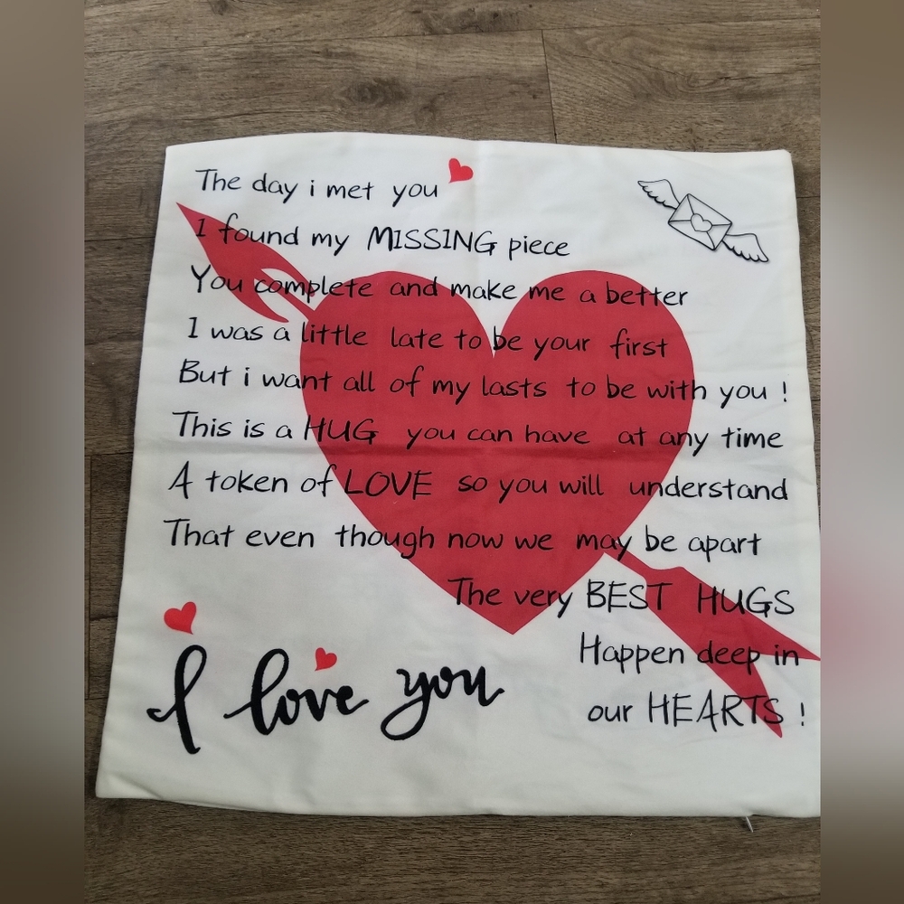 3/$25 Heart Design Pillow Cover